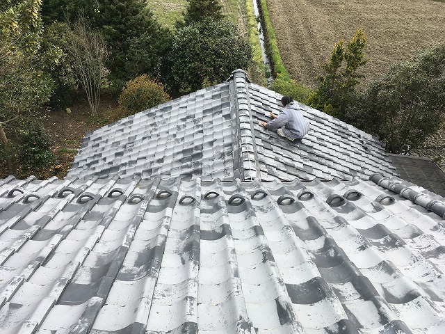 高重量の瓦屋根